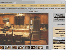 Tablet Screenshot of graniteexpressions.com